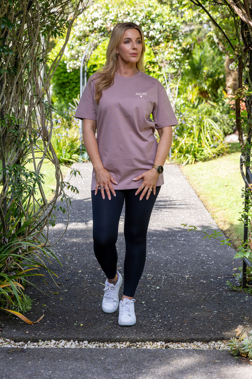 AMORE TEE HAZY PINK