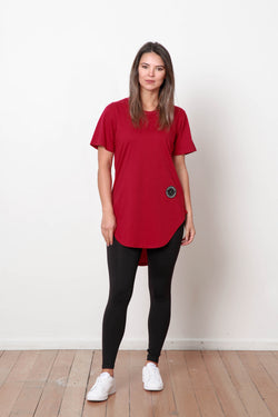 *BASIC TEE BURGUNDY