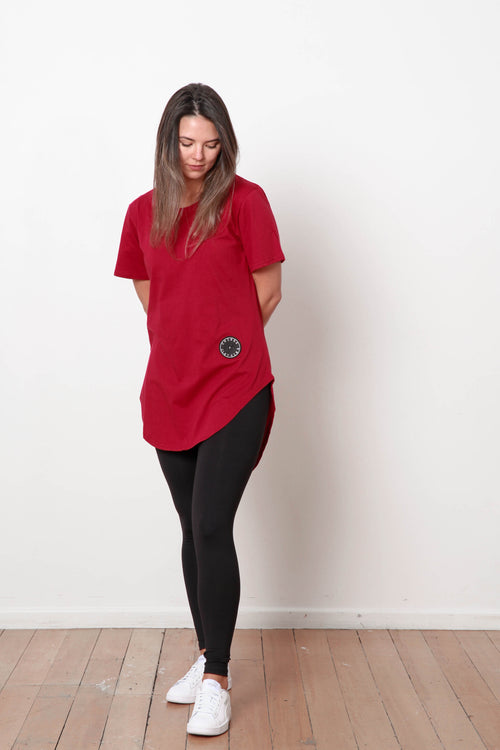 *BASIC TEE BURGUNDY