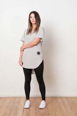 *BASIC TEE GREY MARLE