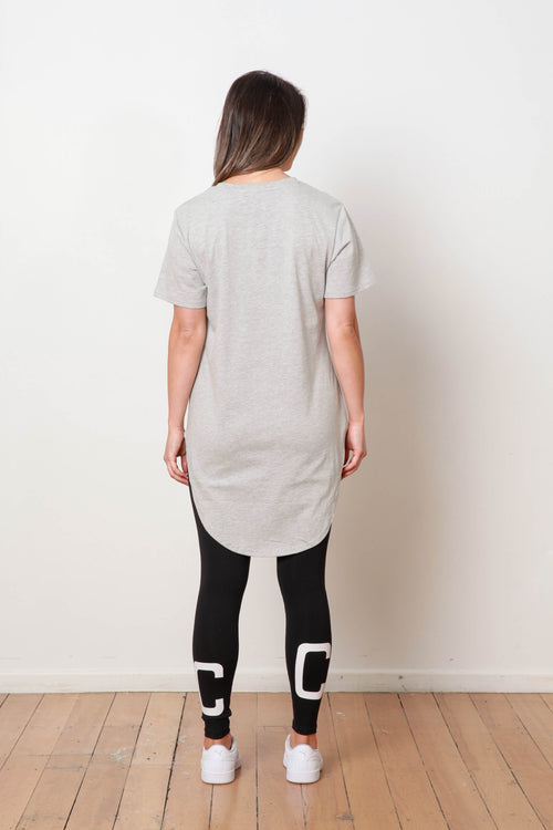 *BASIC TEE GREY MARLE