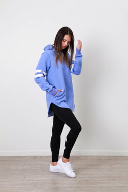 VARSITY HOODY MIST BLUE