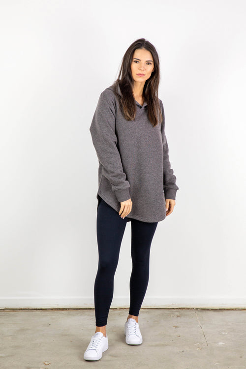 ESSENTIAL HOODY CHARCOAL