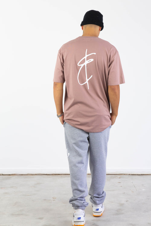 LOGAN TEE HAZY PINK