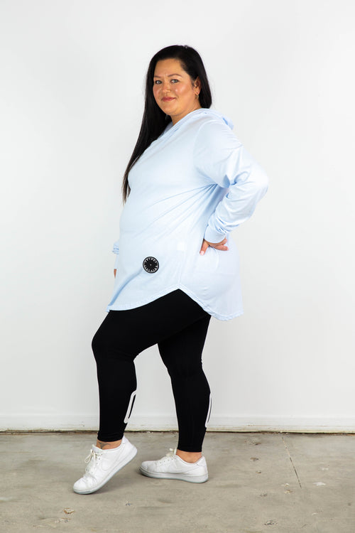 BASIC LS TEE CLOUD BLUE