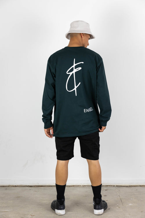 NEWPORT LONGSLEEVE TEE FOREST