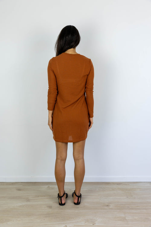 *AFTERGLOW DRESS RUST