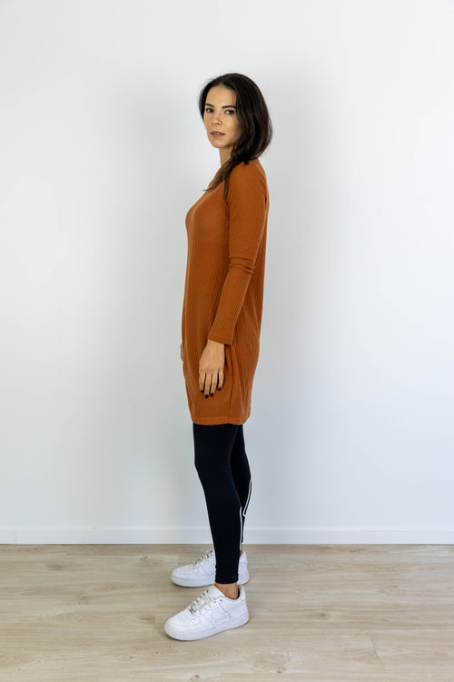 *AFTERGLOW DRESS RUST