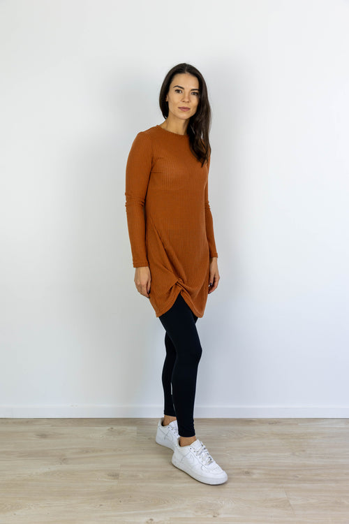 *AFTERGLOW DRESS RUST