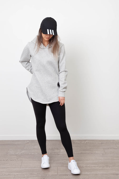 *BASIC POCKET HOODY GREY