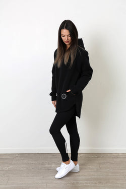 BASIC POCKET HOODY BLACK (PRE-ORDER)