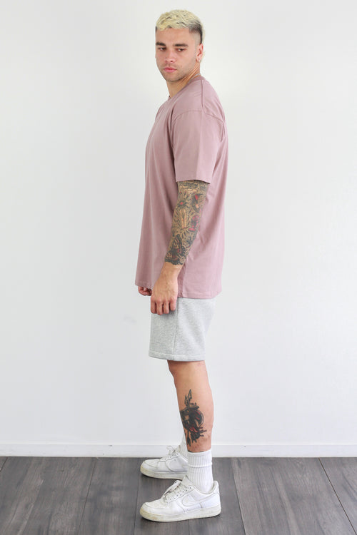 LOGAN TEE HAZY PINK