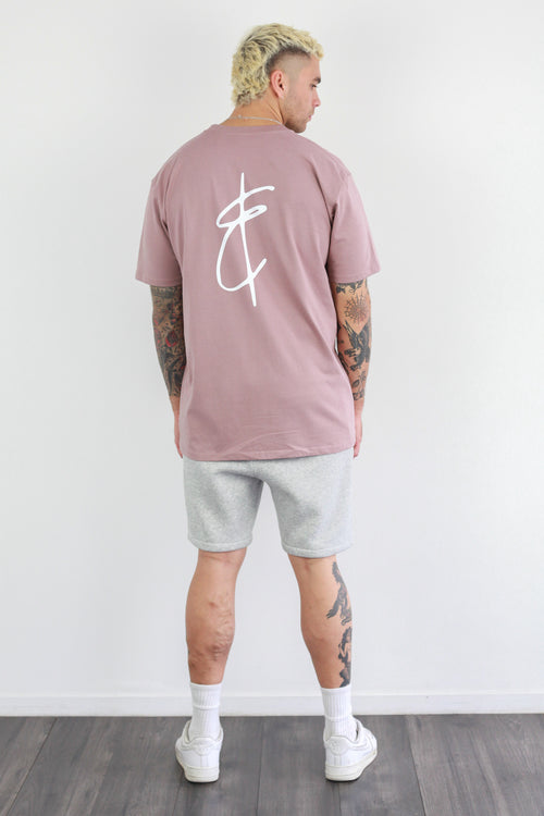 LOGAN TEE HAZY PINK